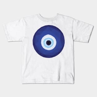 Evil Eye (Nazar) Low Poly Kids T-Shirt